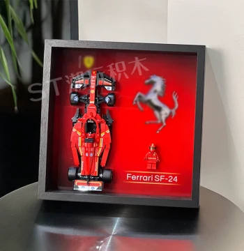 Suitable for Lego 2025 Speed Super Racing Bricks Wall-Mounted Frame Dust-Proof Display Model Storage Ornament