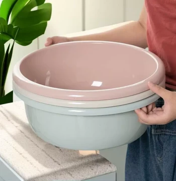 [2-Pack] Large Washbasin for Home, Baby, Student Dormitory, Laundry, Foot Bath, and Vegetable Washing