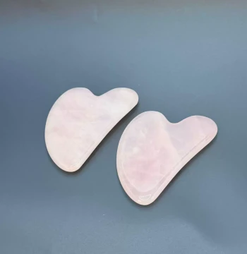 Rose Quartz Gua Sha Board - Assorted Shipping - T Jun - V2795