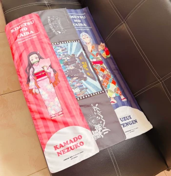 Export to Japan: Demon Slayer Nezuko and Tengen Uzui Anime Merchandise Long Canvas Decorative Cloth 20*80