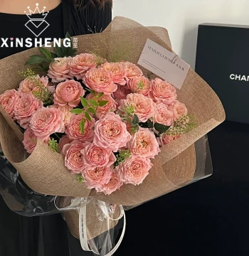 Xinsheng Vintage Colored Hemp Roll Linen Fabric for Bouquets, Floral Art, Dried Flowers, Fresh Flower Packaging, Handmade DIY Florist Supplies