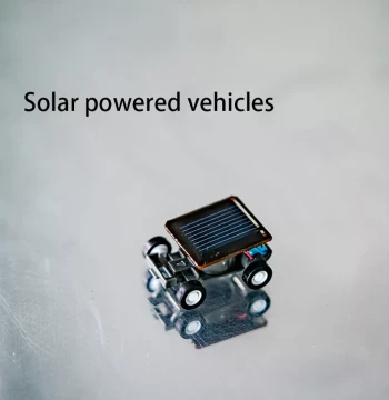 Solar Toy Car - Mini Science DIY Craft Model for Kids, Desktop Decor Ornament