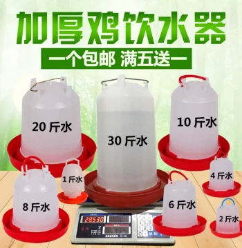Automatic Waterer for Chickens, Water Trough, Chicken Drinking Device, Miracle Tool for Chickens, Quail, Pigeon, Goose Breeding Equipment, Water Pot Bucket
