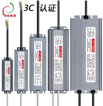 220V to 110V Converter Transformer 12V/24V 3C Certified LED Waterproof Power Supply IP67 20W 40W 60W 300W 400W 5V