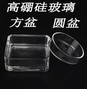 Aquarium Crystal Shrimp Glass Feeding Bowl Square Round Basin Ornamental Shrimp Feeder Food Dish Feed Tray