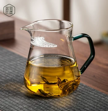 Large Capacity Crescent Fairness Cup, Integrated Glass Pot with Filter, Tea Divider, Brewing Cup, Home Filtering Teapot