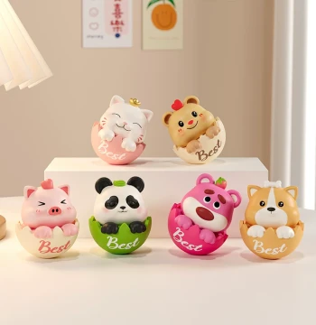Cute Tumbler Healing Emotional Desktop Ornament Stress Relief Office Decor Birthday Gift for Women and Men
