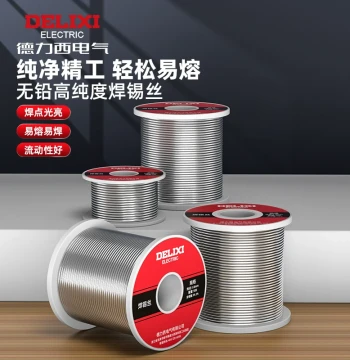 DELIXI ELECTRIC Solder Wire, High-Purity 63 Solder Wire for Electric Soldering Irons, Low-Temperature Tin Solder Wire