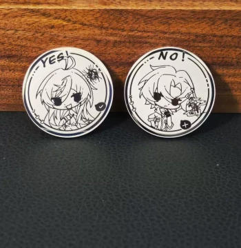 Stainless Steel Decision Coin Laser Customization Star Support Anime Merchandise Source Factory
