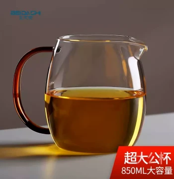 Beida Shi Thickened Glass Fair Cup Pure Handmade Heat-Resistant Transparent Extra Large Gong Cup Glass Tea Set Tea Divider