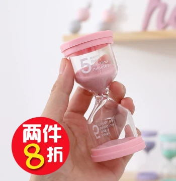 Hourglass Timer for Kids 3/5 Minutes 10/30/60 Cute Drop-Resistant Time Brushing Countdown Flowing Sand Ornament 5