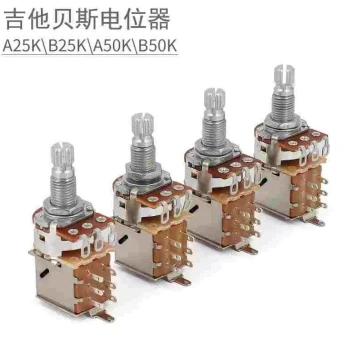 Electric Guitar Tone Potentiometer Volume Tuning Knob Coil-Split Button Push-Pull Switch Knob A25K B50K Resistance