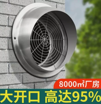 201 New Model Thickened Fresh Air External Wall Exhaust Vent Cap: Rainproof Stainless Steel Hood for Ventilation Outlets and Range Hoods.