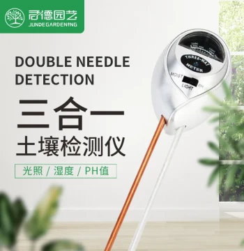 Junde Soil Thermometer and Detector - Acidicity, Humidity, and pH Tester for Home Flower Watering with High-Precision Measurement