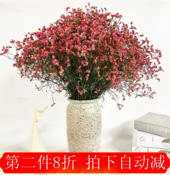 Yunnan Real Flowers: Statice, Baby's Breath, and Crystal Grass Air-Dried Bouquet for Home Decor, Sold by Weight