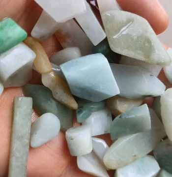 Grade A Jadeite Off-Cut Scraps - Random Assortment