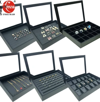 Gold and Silver Jewelry Display Tray, High-End PU Leather Storage Box for Rings, Bracelets, Necklaces, and Pendants from Gold Inventory