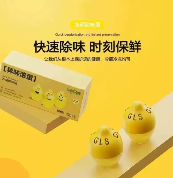 Japanese Refrigerator Deodorizer Egg, Odor Eliminator, Deodorizing Box, Home Air Purifier, Sterilizing Food-Grade Container