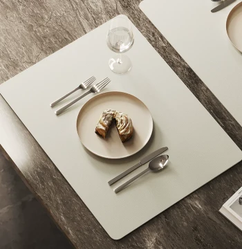Light Luxury High-End Heat Insulation and Anti-Scald Table Mat, Organic Silicone Waterproof and Oil-Proof No-Wash Western Dinner Mat, Silicone