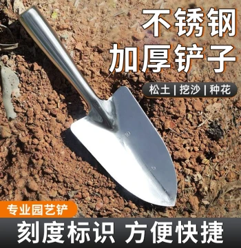 Gardening Small Shovel Stainless Steel Seaside Digging Wild Vegetable Tool Kids Digging Tool Multi-Function Mini Shovel Gadget