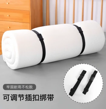 Latex Mattress Bundling Strap, Storage Rope for Quilts, Carpets, and Luggage, Adjustable Buckle Tightening Tie, Packing Strap