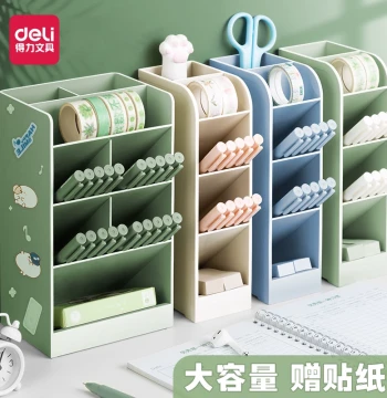 Pen Holder Transparent Acrylic Desktop Storage