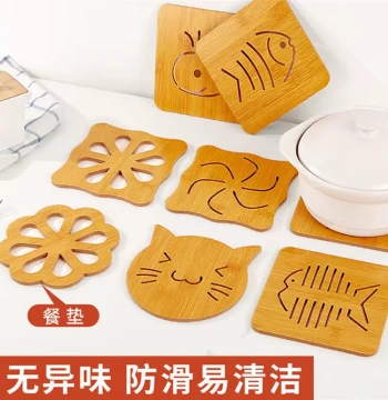 Large Heat-Resistant Placemat, Pot Pad, Cup and Bowl Mat, Premium Style Dish and Clay Pot Insulator for Dining Tables, Household High-Temperature Resistant Coaster