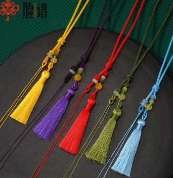 Handheld Rope with Tassels for Gourds, DIY Car Pendants, Sachets, Incense Tags, and Cultural Bead Hangings