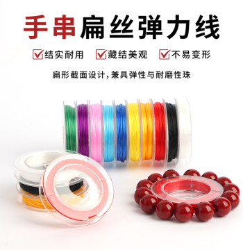 Elastic Beading Cord Small Roll - Non-Snagging Thread for Jade, Jewelry, Crystal Bracelets, Necklaces, and Pendants