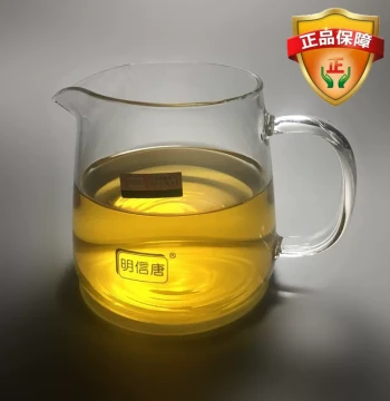 Mingxitang Large/Medium/Small High Borosilicate Glass Fairness Cup, Thickened Heat-Resistant Tea Divider, Solid Color Tea Sea, Even Pouring Cup, Free Shipping