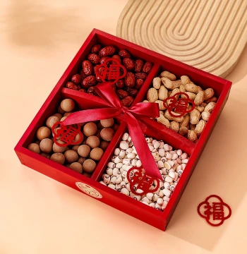 Housewarming Joy New Home Entry Gift Full Set Four-Compartment Fruit Tray Living Room Coffee Table Decor Ornament Moving-In Supplies