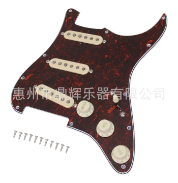 ST Electric Guitar SSS Pickguard Front Cover Wiring Assembly, Pickup Circuit Panel, Guitar Accessories