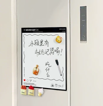 Refrigerator Magnet Magnetic Message Board, Erasable Memo Note, Personalized Creative Display Whiteboard Sticker, Decorative Calendar