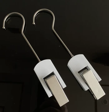 Pure White Women's Clothing Store Hanger Display Prop Hanging Board Matching Poster Clip Solid Wood S Hook Scarf Ring Display