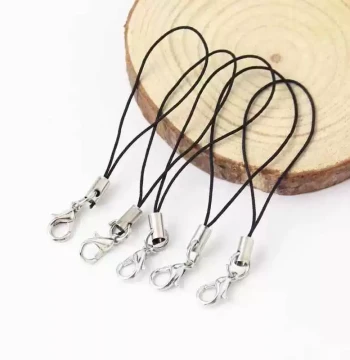 DIY Accessories Single Rope Phone Strap Pendant Lobster Clasp Keychain Lanyard Hook Beading Accessories