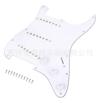 ST Electric Guitar SSS Pickguard Front Cover Wiring Assembly Electric Guitar Pickup Wiring Panel Guitar Parts