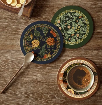 Fanjutaidu Kitchen Drainage Mat Round American Style Tea Tray Absorbent Pad Faucet Cup Bowl Dish Sink Mat