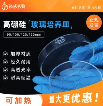 Laboratory High Borosilicate Glass Petri Dish Cell Bacteria Culture Dish Microbial Plate Lab Consumables