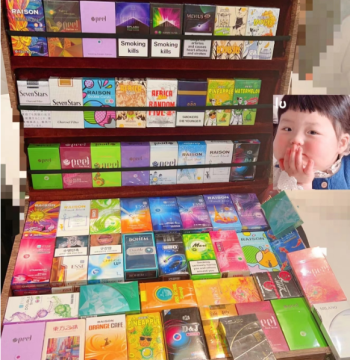 KTV Hotpot Sales Tray, Bar Cigarette Box, Night Market Neck-Hanging Cigarette Box, Old Shanghai Snack Selling Retro Prop Box