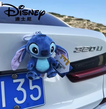 Stitch Car Rear Hanging Ornament Exterior Doll Car Trunk Motorcycle E-bike Display Figurine