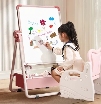 Kids Drawing Board Home Magnetic Stand Double-Sided Teaching Small Blackboard Baby Watercolor Graffiti Erasable Whiteboard
