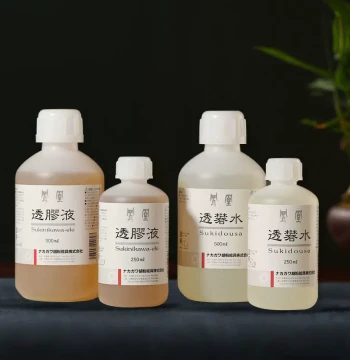 Japan Nakagawa Phoenix Fine Brush Painting Glue Water - Transparent Alum Solution for Sizing Xuan Paper and Silk, Mineral Pigment Binder by Jiang Si Xu Tang