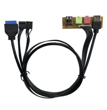 Desktop PC Case USB 3.0 Port Audio Jack 7.9cm Front Panel Cable DIY Extension Motherboard Lead Wire