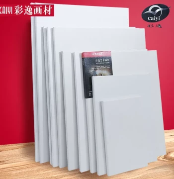 Caiyi Canvas Stretcher Frame Linen Pure Cotton Canvas Board with Frame Custom Oil Painting Board Acrylic Paint Practice Canvas
