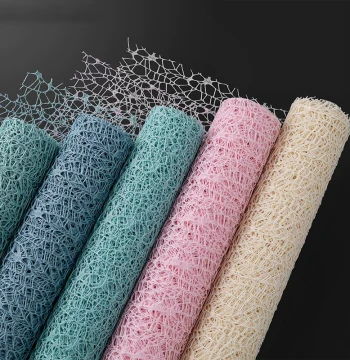 Solid Color Jacquard Mesh Paper Fresh Flower Wrapping Paper Net Yarn Handmade Bouquet Decoration Rose Bouquet Flower Wrapping Net Material
