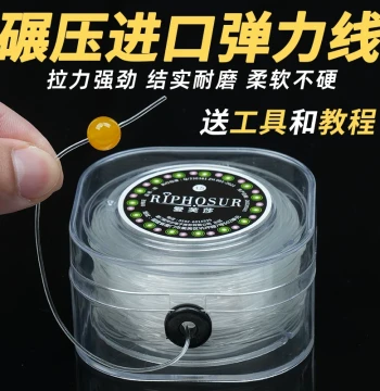 Elastic Bracelet Cord: Transparent Crystal Buddhist Bead String, Wearable Wenwan Line, Durable Beading Rope for Sandalwood, Cinnabar, Vajra, Gold, and Walnut