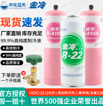 Jinleng R22 Refrigerant, R410a Refrigerant Liquid, Car AC Freon Refill, R134a, R600a for Household Refrigerators