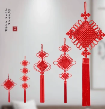 Small Chinese Knot Pendant, High-End Large Handmade Premium Red Ornament for Living Room, 2026 New Style for Entrance Door and Foyer