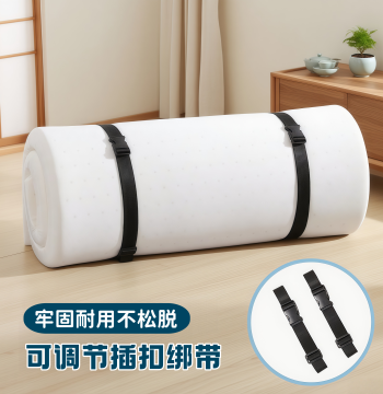 New Adjustable Buckle Mattress & Quilt Storage Strap: Versatile Binding Belt for Carpets, Suitcases, and Outdoor Use