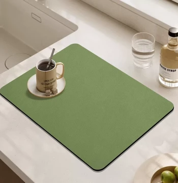2026 New Kitchen Countertop Drainage Mat, Home Bar Protective Pad, Sink Area Water-Absorbing Quick-Dry Thickened Mat